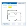 Pagid Racing 1363 RSL2 E1363RSL2 - disegno sagoma 1363