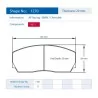 Pagid Racing 1270 RST1 E1270RST1 - shape 1270 drawing