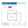 Pagid Racing 1363 RST2 E1363RST2 - shape 1363 drawing