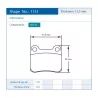 Pagid Racing 1151 RSH42 E1151RSH42 - shape 1151 drawing