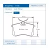 Pagid Racing 1158 RS42 E1158R42 - shape 1158 drawing