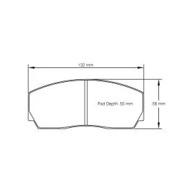 Pagid Racing 1270 RST5E E1270RST5E - dibujo forma 1270