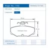 Pagid Racing 1163 RS14 E1163R14 - shape 1163 drawing