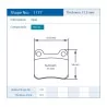 Pagid Racing 1177 RSH42 E1177RSH42 - disegno sagoma 1177