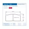Pagid Racing 1283 RST4 E1283RST4 - disegno sagoma 1283