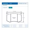Pagid Racing 1191 RSH3 E1191RSH3 - shape 1191 drawing