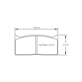 Pagid Racing 1283 RST5E E1283RST5E - Zeichnung Form 1283