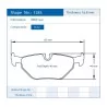 Pagid Racing 1285 RS42 E1285R42 - dessin forme 1285