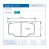 Pagid Racing 1192 RSH3 E1192RSH3 - shape 1192 drawing