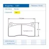 Pagid Racing 1287 RSL1 E1287RSL1 - Zeichnung Form 1287