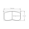 Pagid Racing 1196 RST2 E1196RST2 - Zeichnung Form 1196