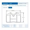 Pagid Racing 1203 RS42 E1203R42 - shape 1203 drawing