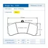 Pagid Racing 1539 RSL2 E1539RSL2 - shape 1539 drawing