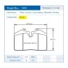 Pagid Racing 1203 RSL29 E1203R29 - shape 1203 drawing