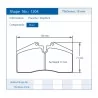 Pagid Racing 1204 RS42 E1204R42 - shape 1204 drawing