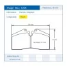 Pagid Racing 1204 RSL29 E1204R29 - shape 1204 drawing