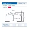 Pagid Racing 1204 RST3 E1204RST3 - Zeichnung Form 1204
