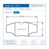 Pagid Racing 1265 RSH3 E1265RSH3 - Zeichnung Form 1265