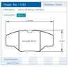 Pagid Racing 1265 RSH42 E1265RSH42 - Zeichnung Form 1265