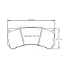 Pagid Racing 1539 RST5E E1539RST5E - disegno sagoma 1539