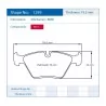 Pagid Racing 1295 RST3 E1295RST3 - Zeichnung Form 1295