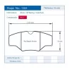Pagid Racing 1265 RST1 E1265RST1 - Zeichnung Form 1265