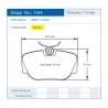 Pagid Racing 1544 RSL29 E1544R29 - dessin forme 1544