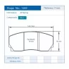 Pagid Racing 1269 RSH3 E1269RSH3 - disegno sagoma 1269