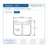Pagid Racing 1587 RS42 E1587R42 - Zeichnung Form 1587