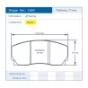 Pagid Racing 1269 RSL29 E1269R29 - dessin forme 1269