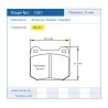 Pagid Racing 1587 RSL29 E1587R29 - dessin forme 1587