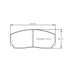 Pagid Racing 1361 RST5E E1361RST5E - Zeichnung Form 1361