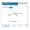 Pagid Racing 1363 RSH42 E1363RSH42 - Zeichnung Form 1363