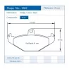 Pagid Racing 1682 RS42 E1682R42 - disegno sagoma 1682