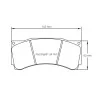 Pagid Racing 1904 RSL1E E1904RSL1E - Zeichnung Form 1904