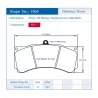 Pagid Racing 1904 RST1 E1904RST1 - disegno sagoma 1904