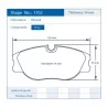 Pagid Racing 1702 RS42 E1702R42 - disegno sagoma 1702