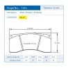 Pagid Racing 1595 RSL29 E1595R29 - shape 1595 drawing