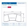 Pagid Racing 1595 RST3 E1595RST3 - disegno sagoma 1595