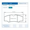 Pagid Racing 1749 RSH3 E1749RSH3 - dessin forme 1749