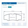 Pagid Racing 1749 RSH42 E1749RSH42 - Zeichnung Form 1749