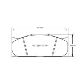 Pagid Racing 2016 RSL2E E2016RSL2E - shape 2016 drawing