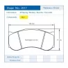 Pagid Racing 2017 RSL1 E2017RSL1 - disegno sagoma 2017