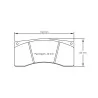 Pagid Racing 1607 RST5E E1607RST5E - Zeichnung Form 1607