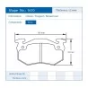 Pagid Racing 1610 RS42 E1610R42 - disegno sagoma 1610