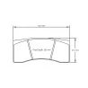 Pagid Racing 1616 RST5E E1616RST5E - Zeichnung Form 1616