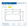 Pagid Racing 1796 RSL29 E1796R29 - dibujo forma 1796