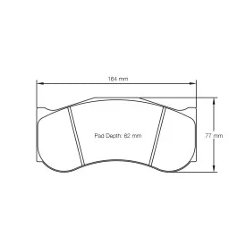 Pagid Racing 2017 RSX E2017RSX001 - disegno sagoma 2017