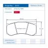 Pagid Racing 2019 RST1 E2019RST1 - shape 2019 drawing