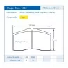 Pagid Racing 1842 RSL1 E1842RSL1 - disegno sagoma 1842